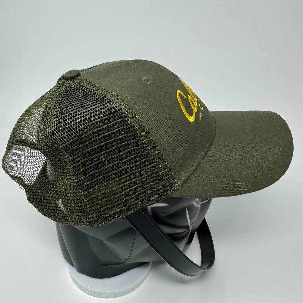 Cabelas Club Trucker Hat Mens Green Mesh Snapback Baseball Cap